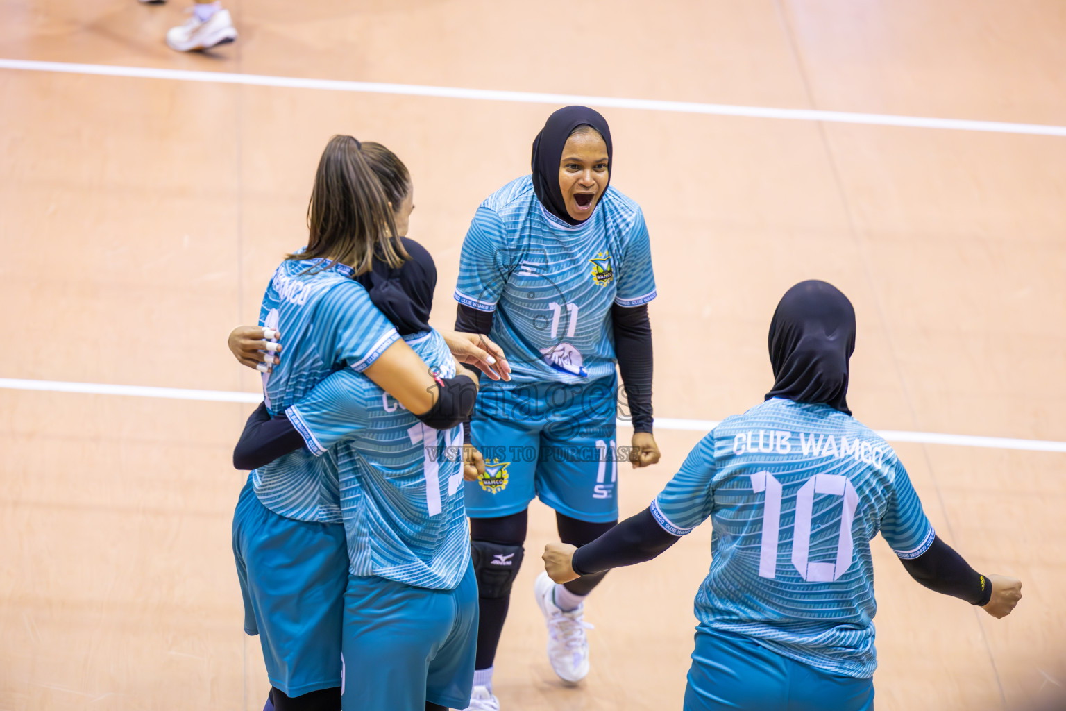 Club WAMCO vs Police Club in the final of National Volleyball Championship 2024 (women's division) was held in Social Center Indoor Hall on Thursday, 24th October 2024. 
Photos: Ismail Thoriq / images.mv