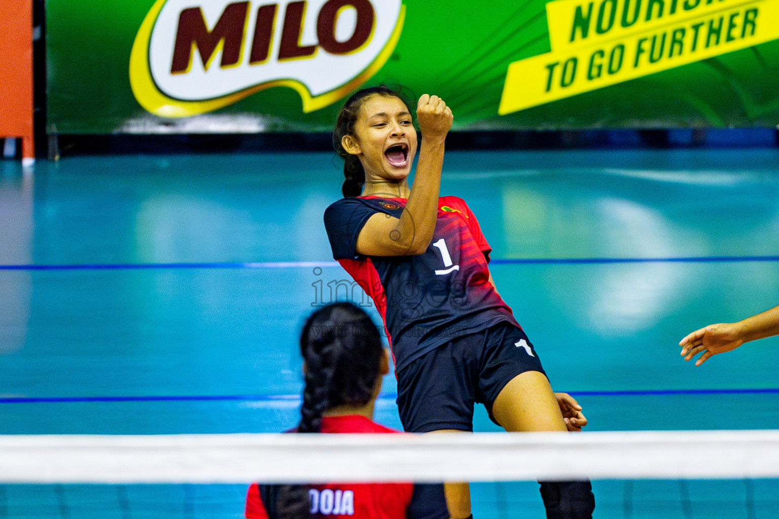 Kyrgyzstan vs Sri Lanka in Day 3 of CAVA U20 Woman's Volleyball Championship 2024 was held in Social Center, Male', Maldives on 20th July 2024. Photos: Nausham Waheed / images.mv