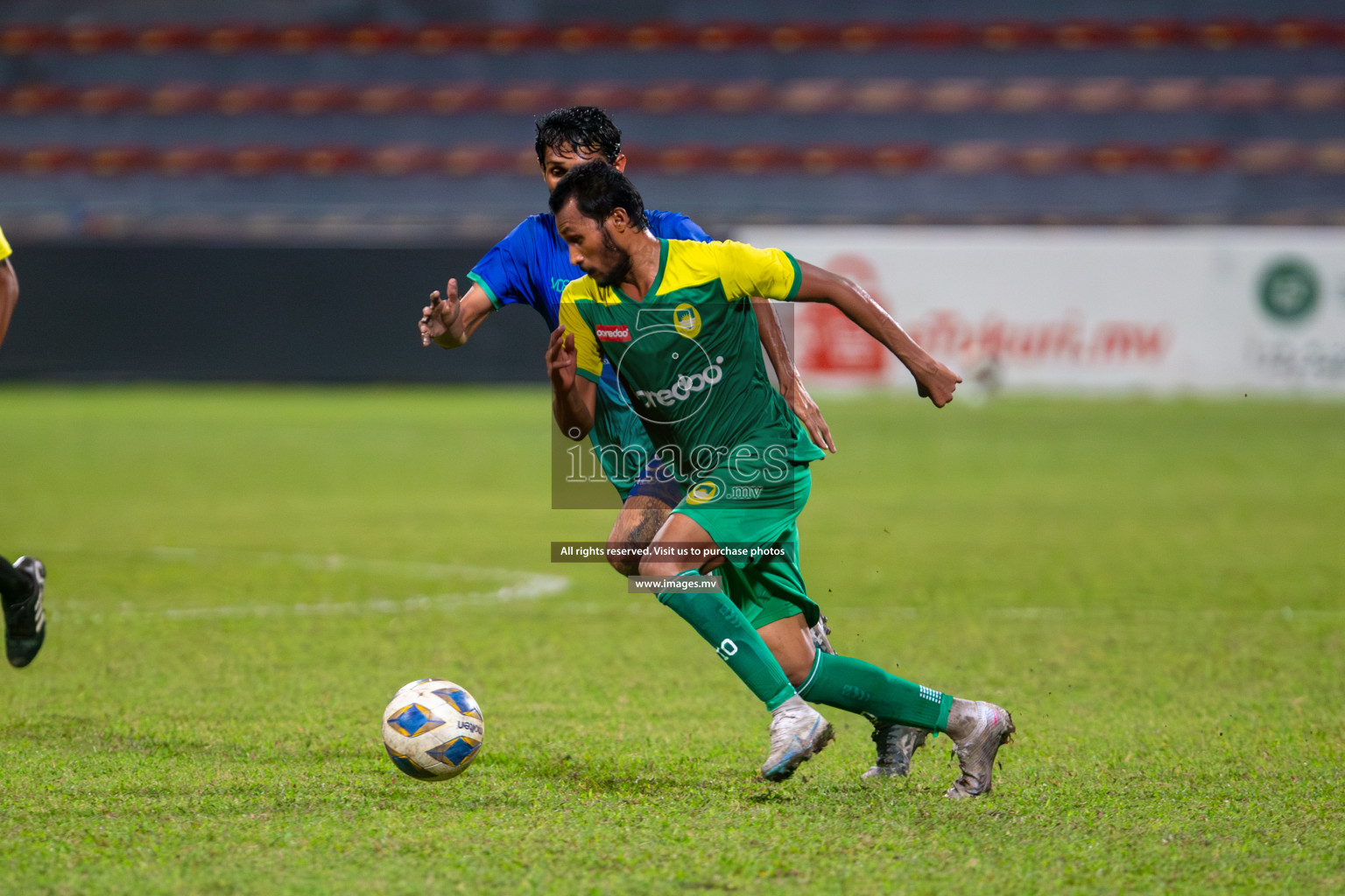 Dhivehi Premier League 2023 - Maziya Sports & Recreation vs Super United Sports, held in National Football Stadium, Male', Maldives  Photos: Mohamed Mahfooz Moosa/ Images.mv