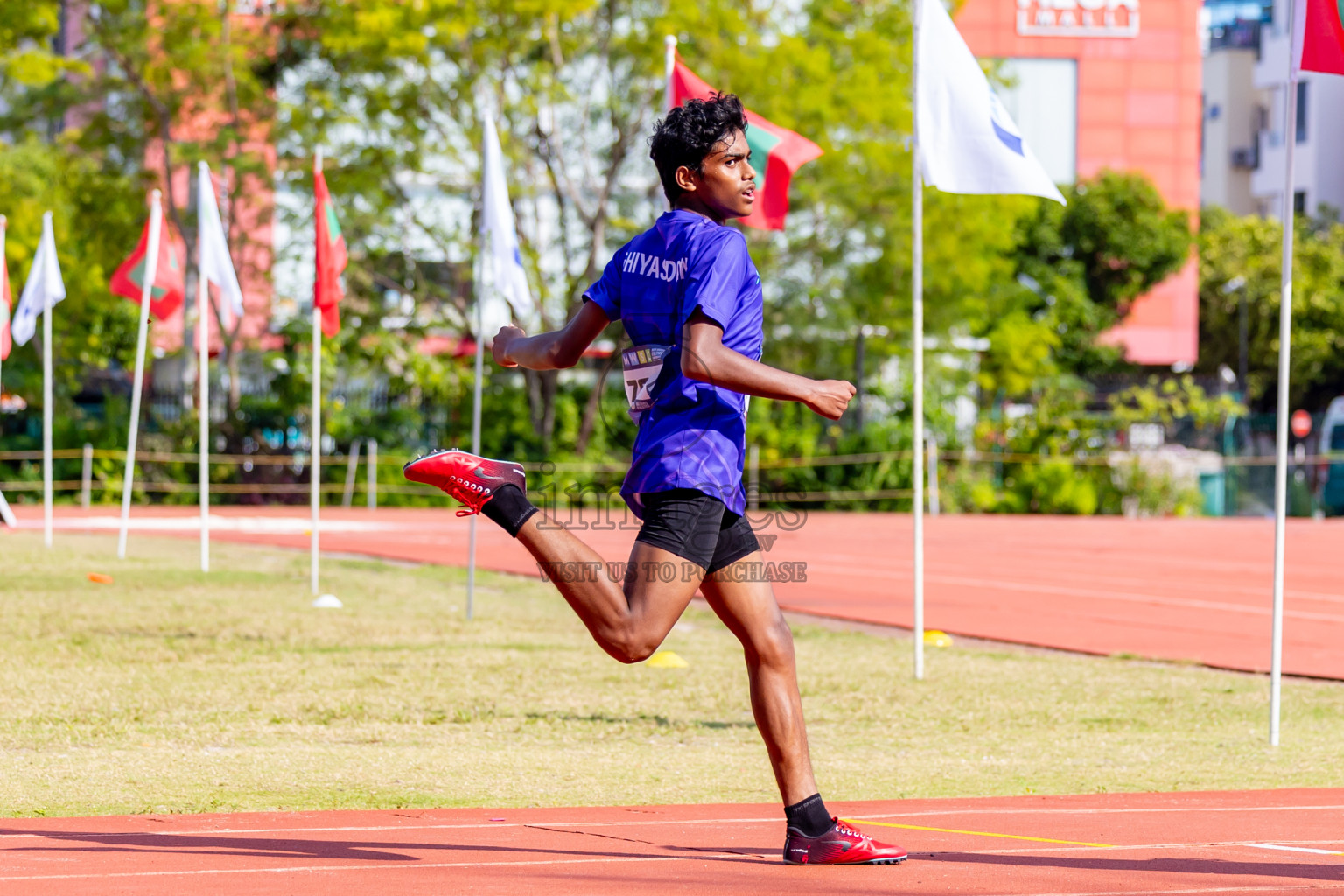 Day 3 of MWSC Interschool Athletics Championships 2024 held in Hulhumale Running Track, Hulhumale, Maldives on Monday, 11th November 2024. Photos by: Nausham Waheed / Images.mv