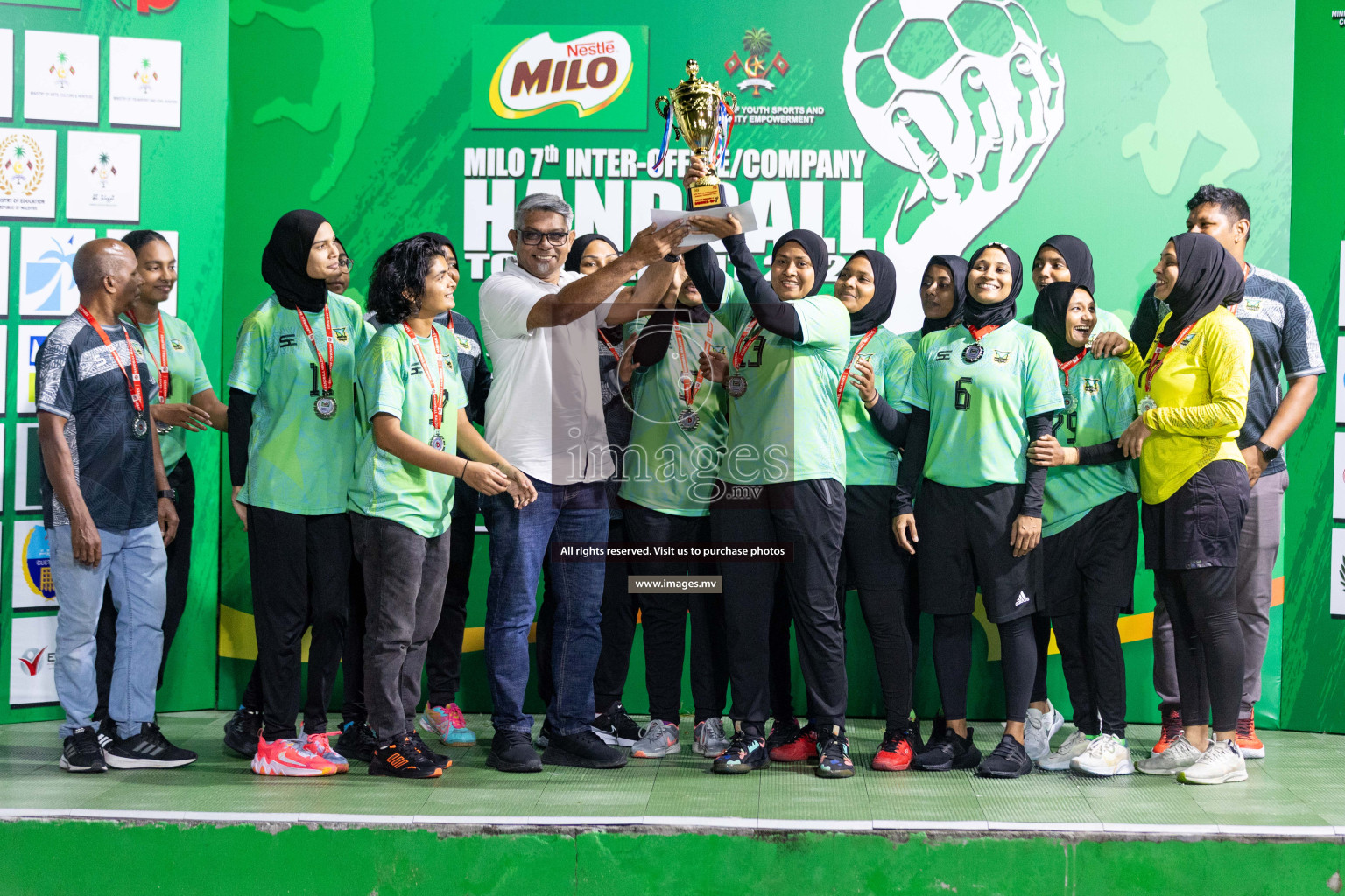 2nd Division Final of 7th Inter-Office/Company Handball Tournament 2023, held in Handball ground, Male', Maldives on Monday, 25th October 2023 Photos: Nausham Waheed/ Images.mv