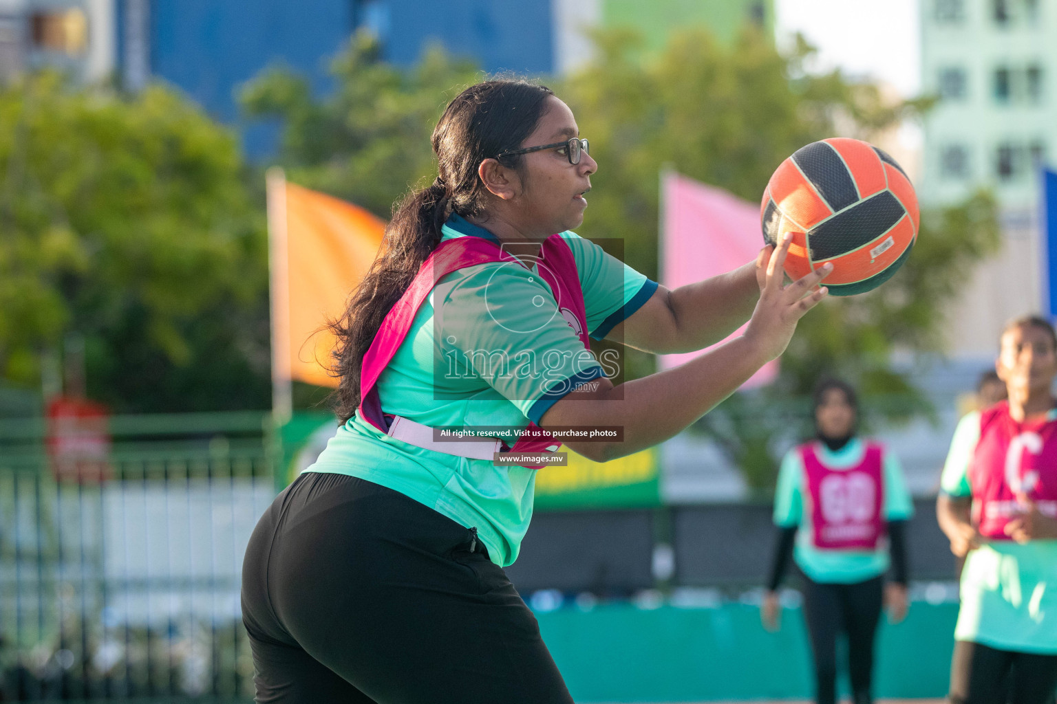 Day 6 of 20th Milo National Netball Tournament 2023, held in Synthetic Netball Court, Male', Maldives on 4th June 2023 Photos: Nausham Waheed/ Images.mv