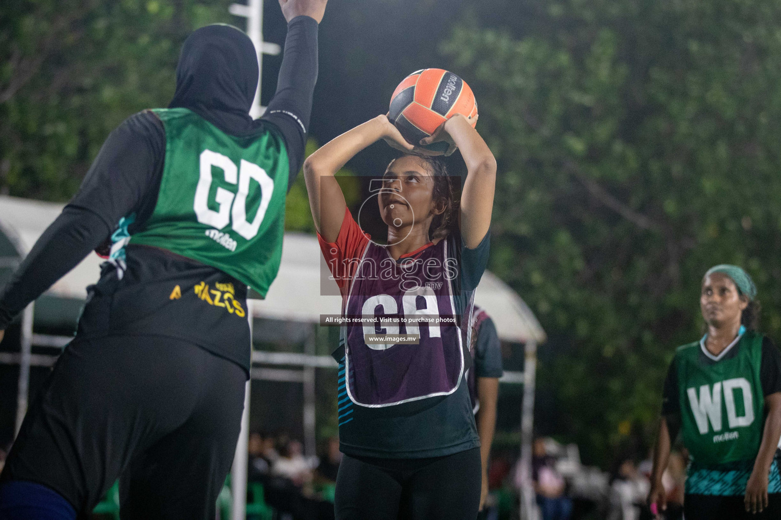 Day 2 of 20th Milo National Netball Tournament 2023, held in Synthetic Netball Court, Male', Maldives on 30th May 2023 Photos: Nausham Waheed/ Images.mv