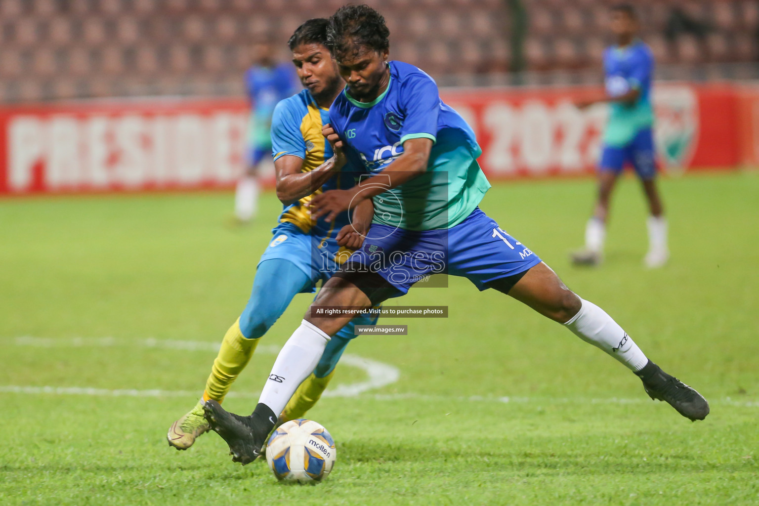 President's Cup 2023 - Club Valencia vs Super United Sports, held in National Football Stadium, Male', Maldives  Photos: Mohamed Mahfooz Moosa/ Images.mv