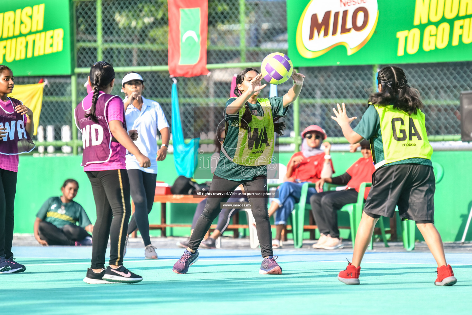 Day 7 of Junior Netball Championship 2022 on 11th March 2022 held in Male', Maldives. Photos by Nausham Waheed