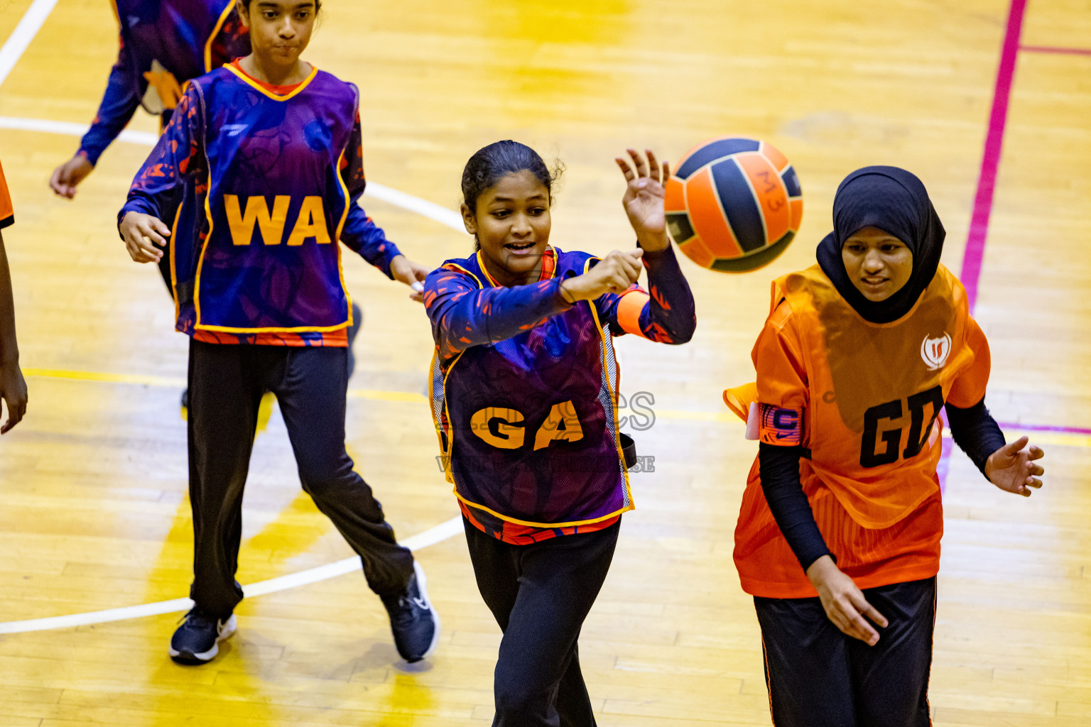 Day 6 of 25th Inter-School Netball Tournament was held in Social Center at Male', Maldives on Thursday, 15th August 2024. Photos: Nausham Waheed / images.mv