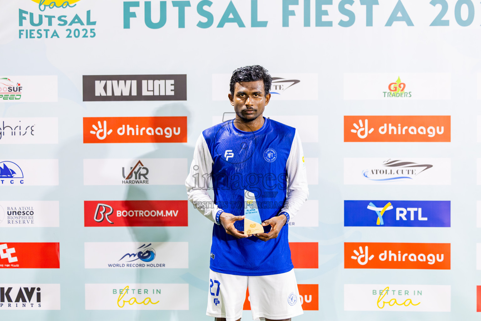 Goidhoo vs Hithaadhoo in Semi Finals of Better in Baa Futsal Fiesta 2025 Men's division held in B. Eydhafushi, Maldives on Saturday, 15th November 2025. Photos: Nausham Waheed / images.mv