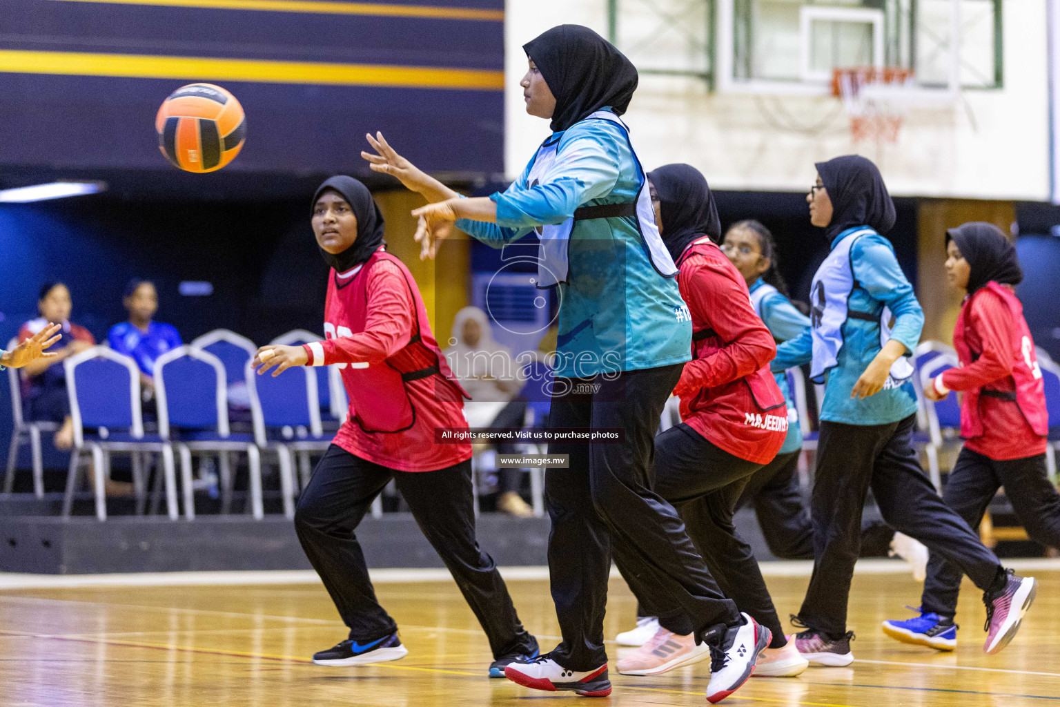 Day4 of 24th Interschool Netball Tournament 2023 was held in Social Center, Male', Maldives on 30th October 2023. Photos: Nausham Waheed / images.mv