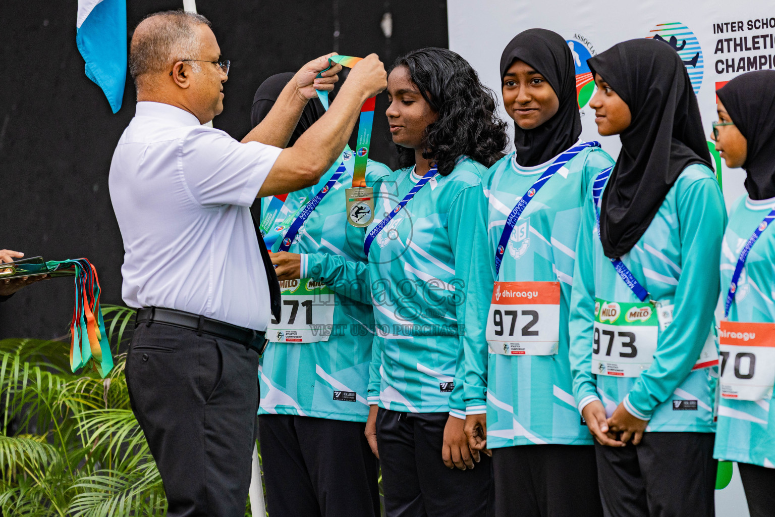 Day 6 of Inter-school Athletics Championship 2025 held in Ekuveni Synthetic Track, Male', Maldives on Sunday, 12th October 2025. Photos by: Areef Adam / Images.mv