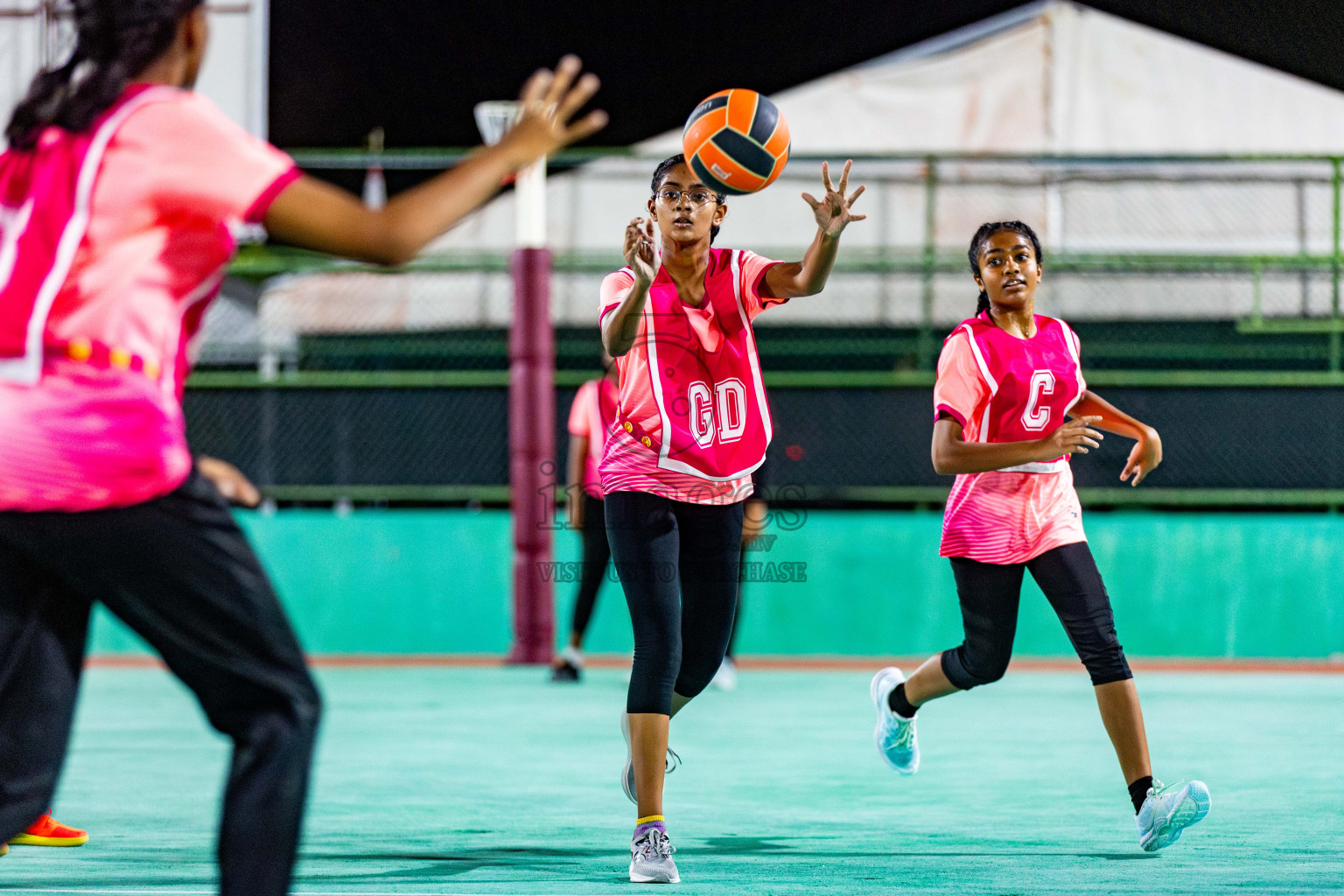 Day 2 of 23rd Netball Association Championship was held in Ekuveni Netball Court at Male', Maldives on Friday, 28th April 2024. Photos: Nausham Waheed / images.mv