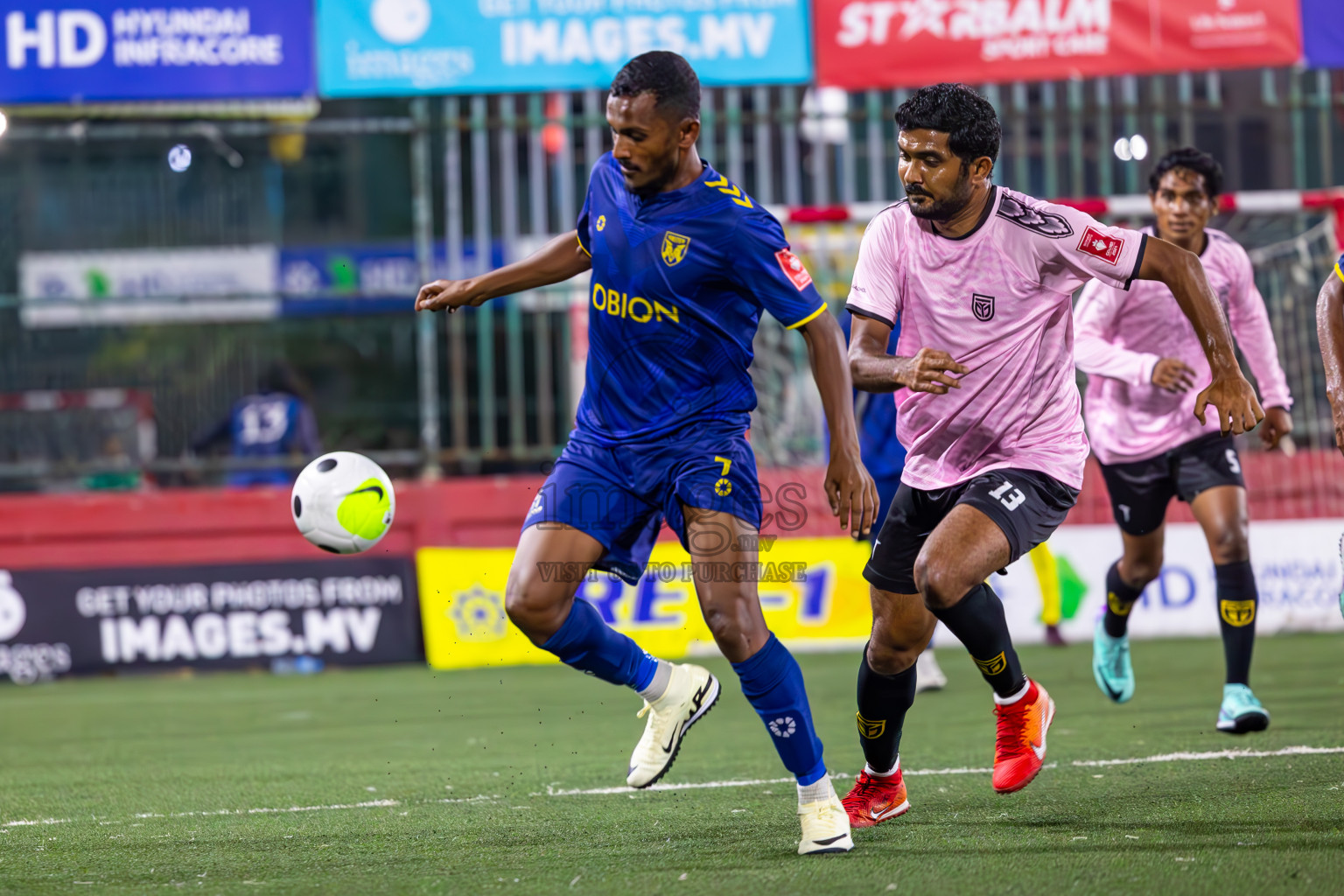 B Eydhafushi vs B Thulhaadhoo in Day 29 of Golden Futsal Challenge 2024 was held on Tuesday , 13th February 2024 in Hulhumale', Maldives Photos: Ismail Thoriq / images.mv