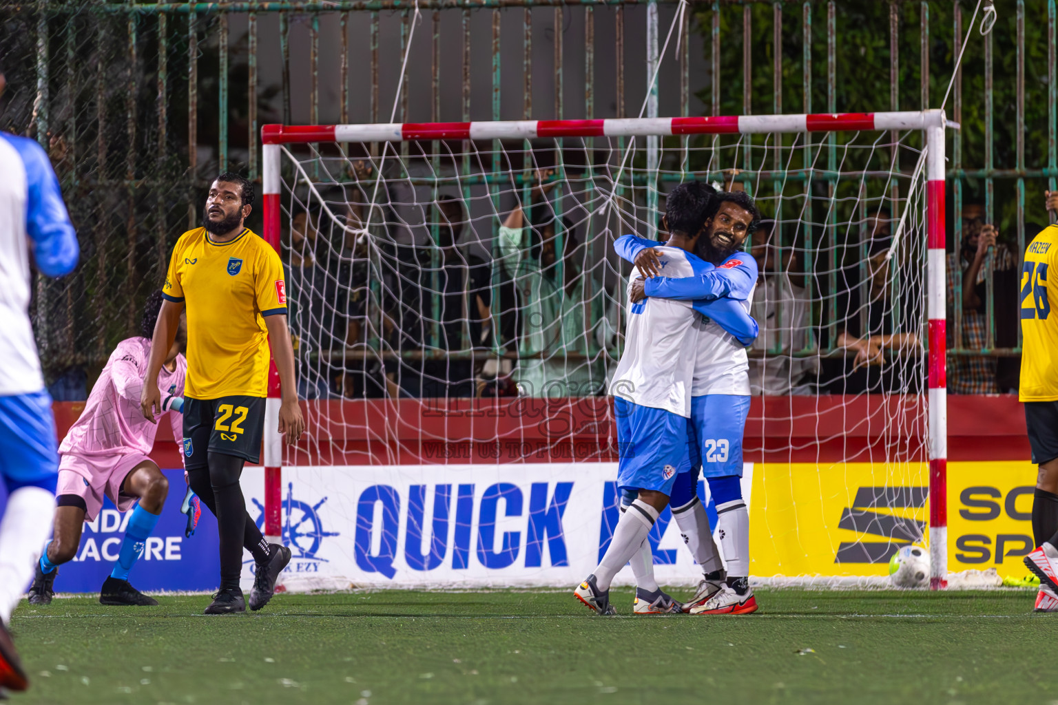 N Kendhikulhudhoo vs N Velidhoo in Day 11 of Golden Futsal Challenge 2024 was held on Thursday, 25th January 2024, in Hulhumale', Maldives
Photos: Ismail Thoriq / images.mv