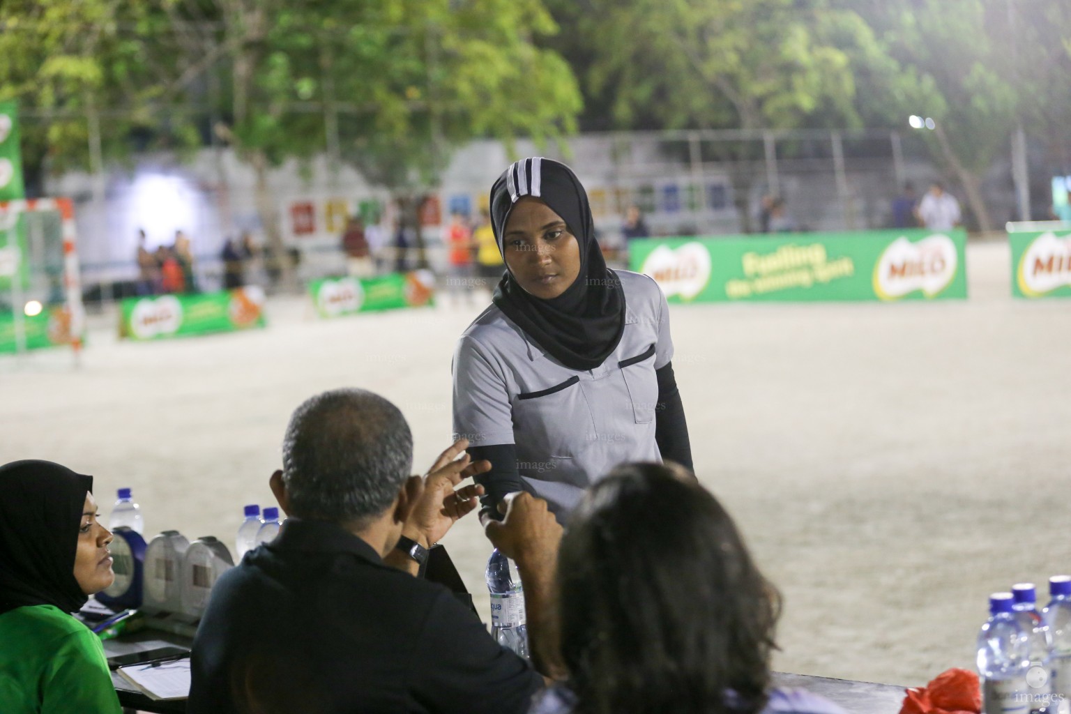 Milo Intercollege Handball finals in Male', Maldives, Wednesday, July 18, 2017. (Images.mv Photo/ Mohamed Sharuhaan). 