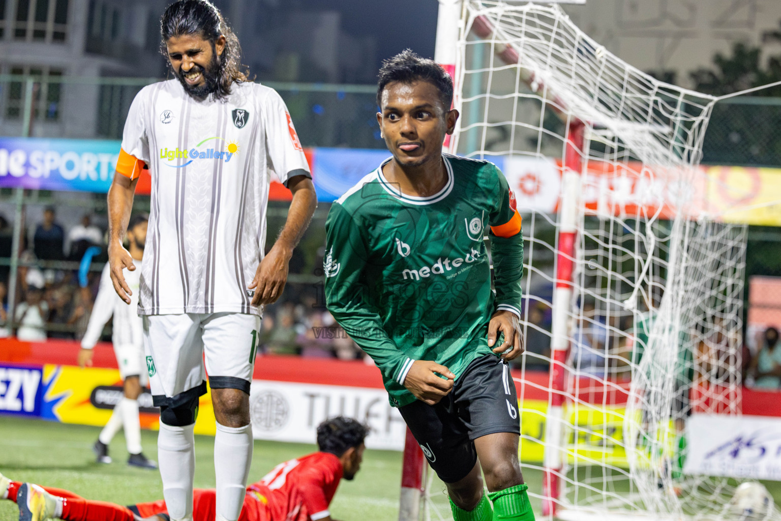 R. Dhuvaafaru VS N. Miladhoo in zone round on Day 32 of Golden Futsal Challenge 2025 was held on Wednesday , 5th February 2025, in Hulhumale', Maldives. 
Photos: Hassan Simah / images.mv