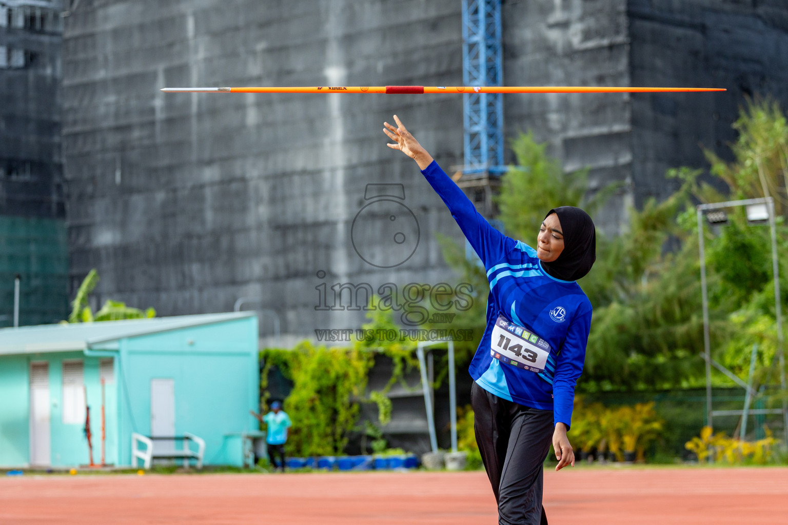 Day 2 of MWSC Interschool Athletics Championships 2024 held in Hulhumale Running Track, Hulhumale, Maldives on Sunday, 10th November 2024. 
Photos by: Hassan Simah / Images.mv