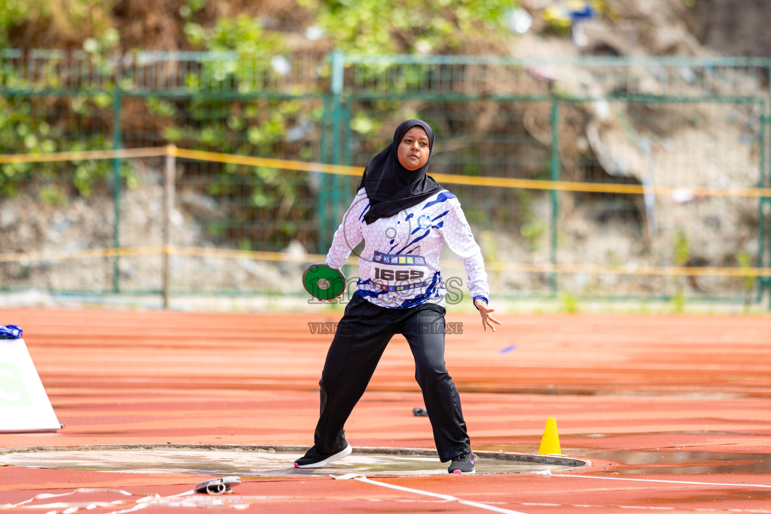 Day 1 of MWSC Interschool Athletics Championships 2024 held in Hulhumale Running Track, Hulhumale, Maldives on Saturday, 9th November 2024. 
Photos by: Ismail Thoriq / images.mv