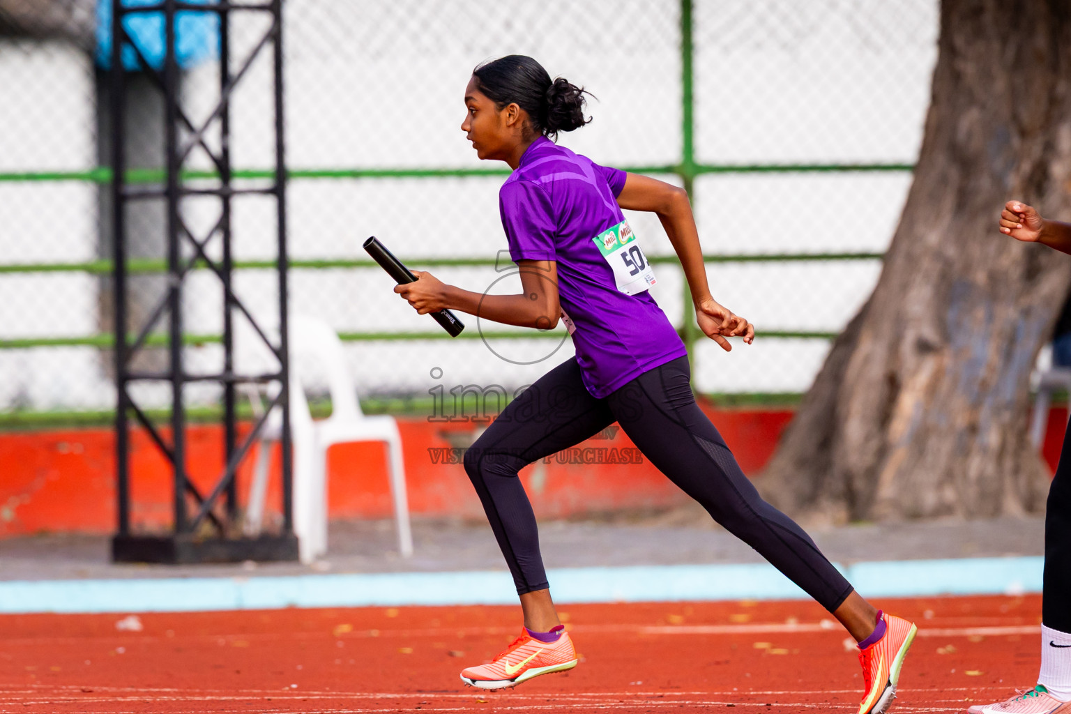 Day 6 of Inter-school Athletics Championship 2025 held in Ekuveni Synthetic Track, Male', Maldives on Sunday, 12th October 2025. Photos by: Nausham Waheed / Images.mv