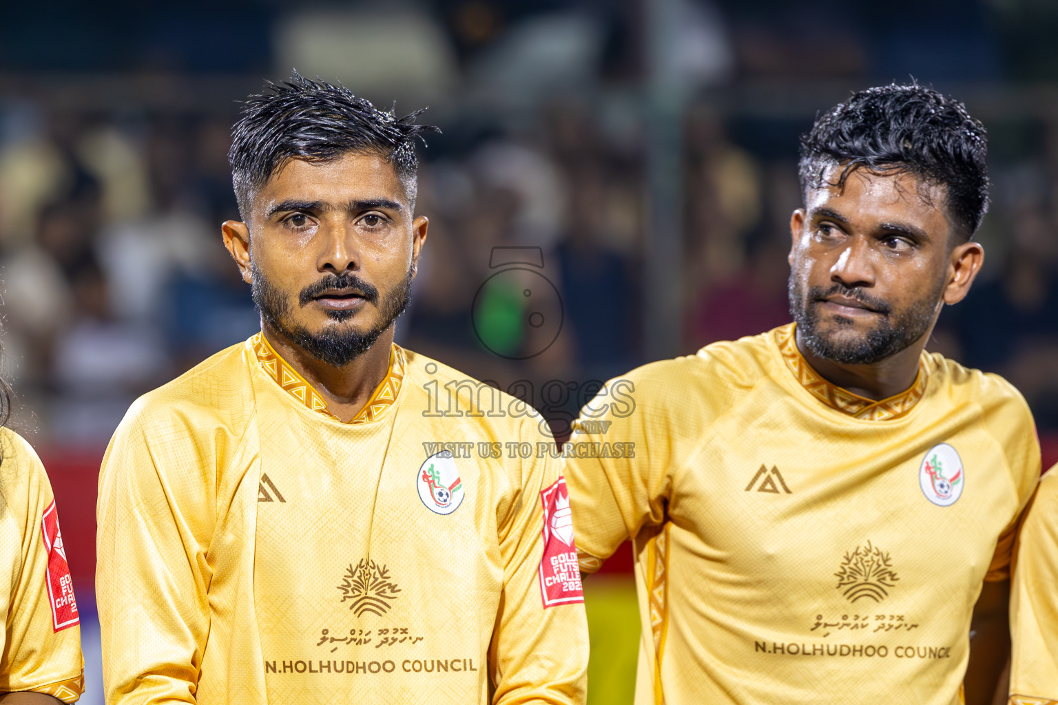 N Holhudhoo vs N Miladhoo in Noonu Atoll Final in Day 24 of Golden Futsal Challenge 2025 was held on Tuesday , 28th January 2025, in Hulhumale', Maldives. Photos: Ismail Thoriq / images.mv