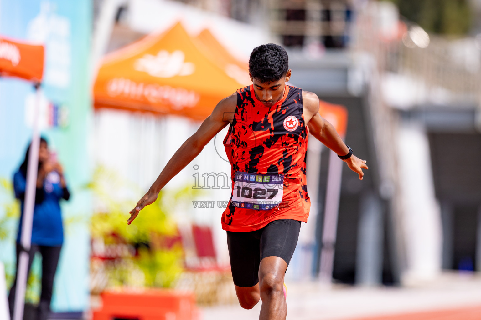 Day 3 of MWSC Interschool Athletics Championships 2024 held in Hulhumale Running Track, Hulhumale, Maldives on Monday, 11th November 2024. 
Photos by: Hassan Simah / Images.mv