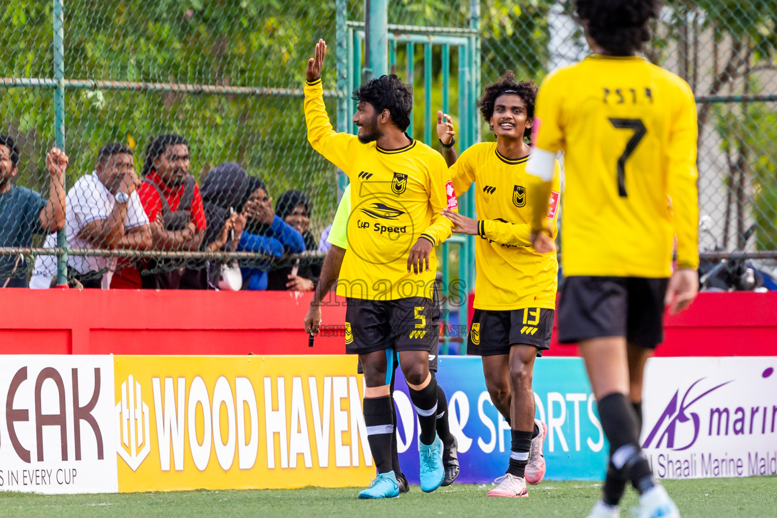 F Nilandhoo vs F Magoodhoo in Day 12 of Golden Futsal Challenge 2025 was held on Thursday, 16th January 2025, in Hulhumale', Maldives Photos: Nausham Waheed  / images.mv