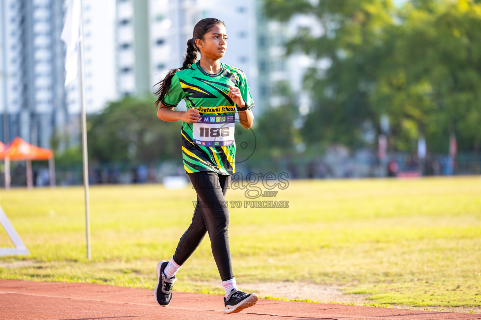 Day 4 of MWSC Interschool Athletics Championships 2024 held in Hulhumale Running Track, Hulhumale, Maldives on Tuesday, 12th November 2024. Photos by: Raaif Yoosuf / Images.mv