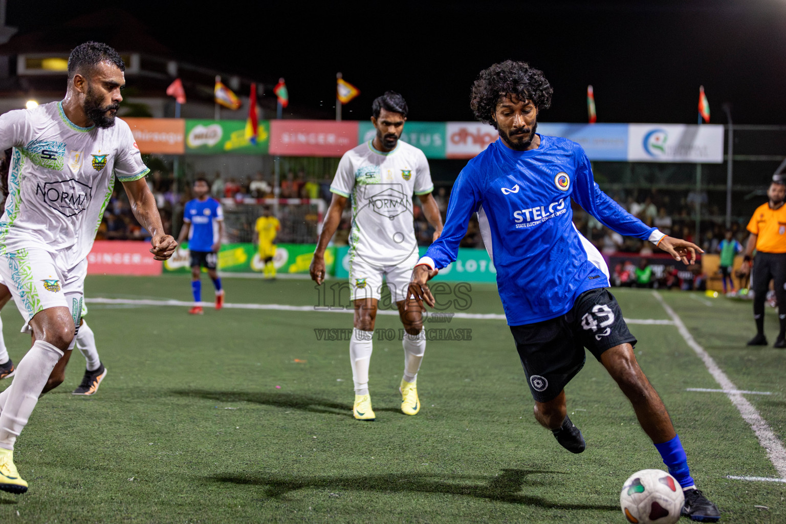 WAMCO vs STELCO RC in the Semi Finals of Club Maldives Cup 2024 held in Rehendi Futsal Ground, Hulhumale', Maldives on Monday, 14th October 2024. Photos: Hassan Simah / images.mv