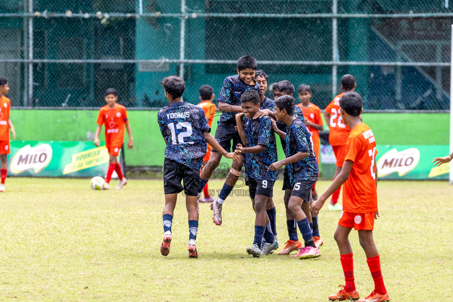 Day 4 of MILO Academy Championship 2024 (U-14) was held in Henveyru Stadium, Male', Maldives on Sunday, 3rd November 2024.
Photos: Ismail Thoriq /  Images.mv