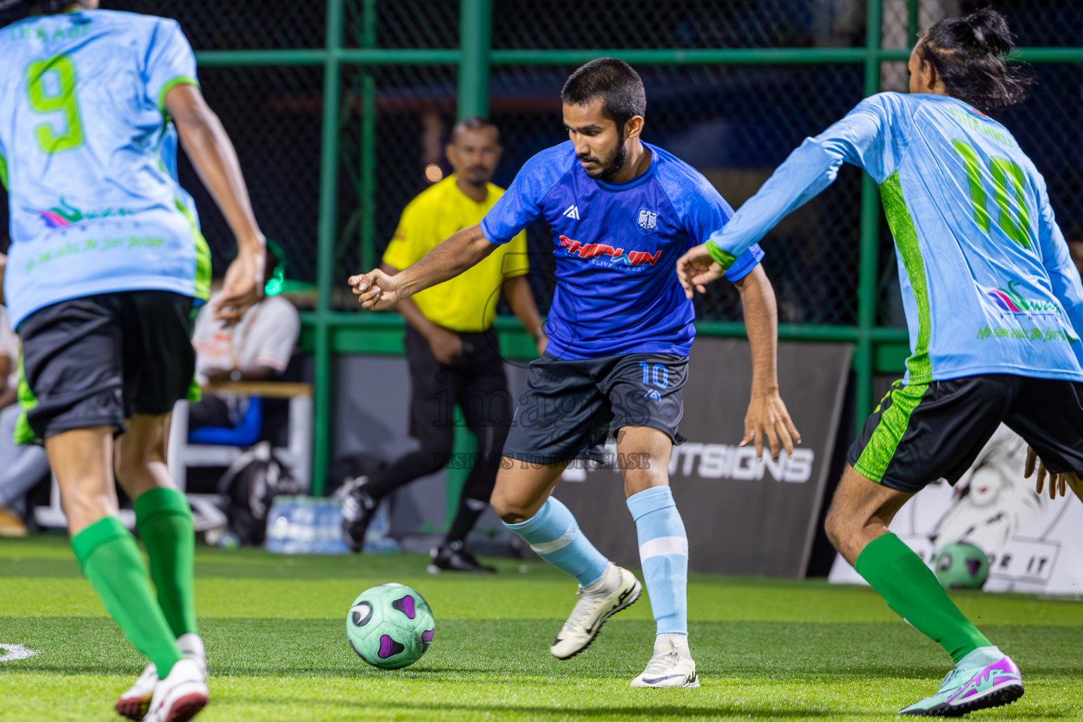 Baakee Sports Club vs FC Calms Blue in Day 9 of BG Futsal Challenge 2024 was held on Wednesday, 20th March 2024, in Male', Maldives
Photos: Ismail Thoriq / images.mv