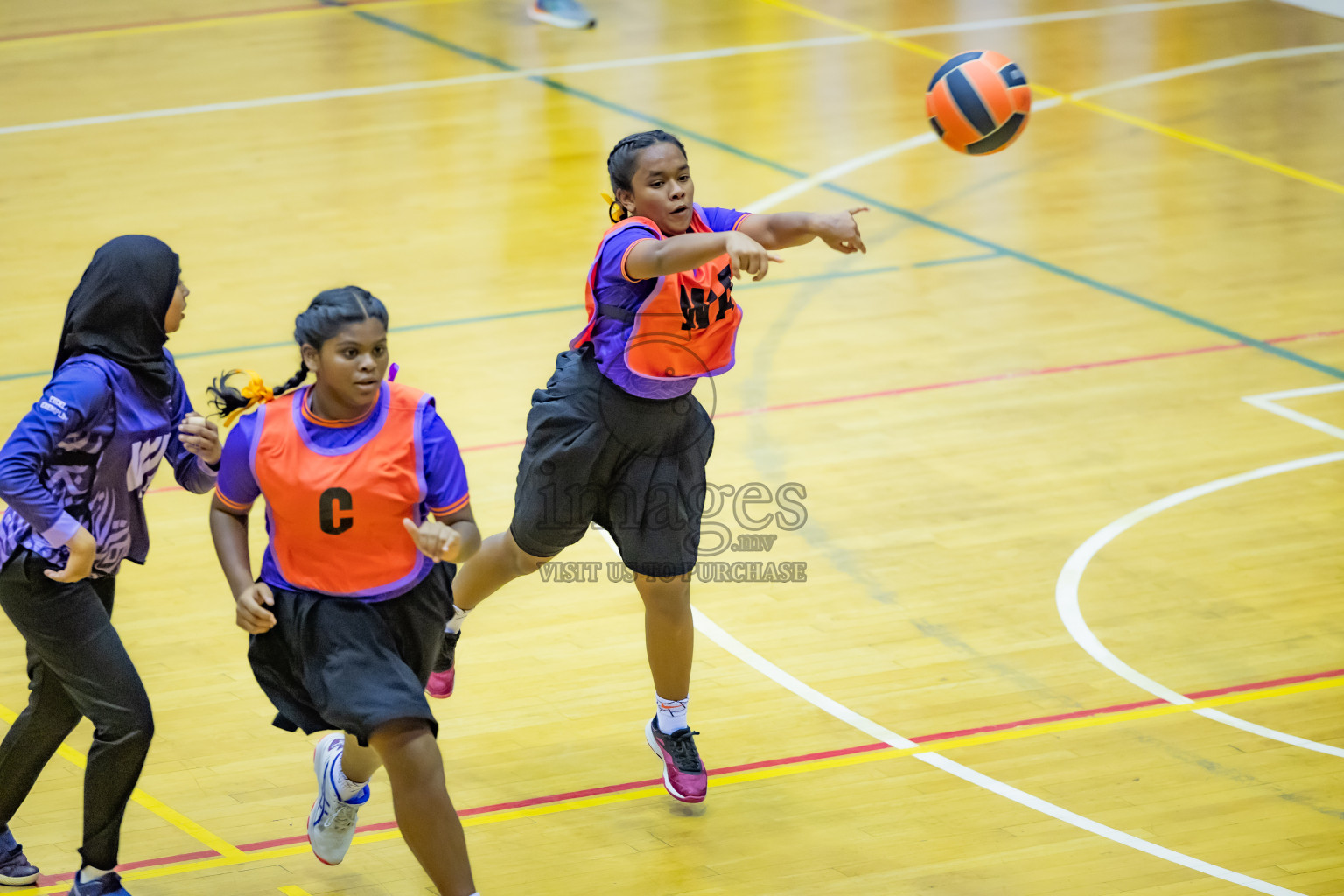 Day 12 of 25th Inter-School Netball Tournament was held in Social Center at Male', Maldives on Thursday, 22nd August 2024.