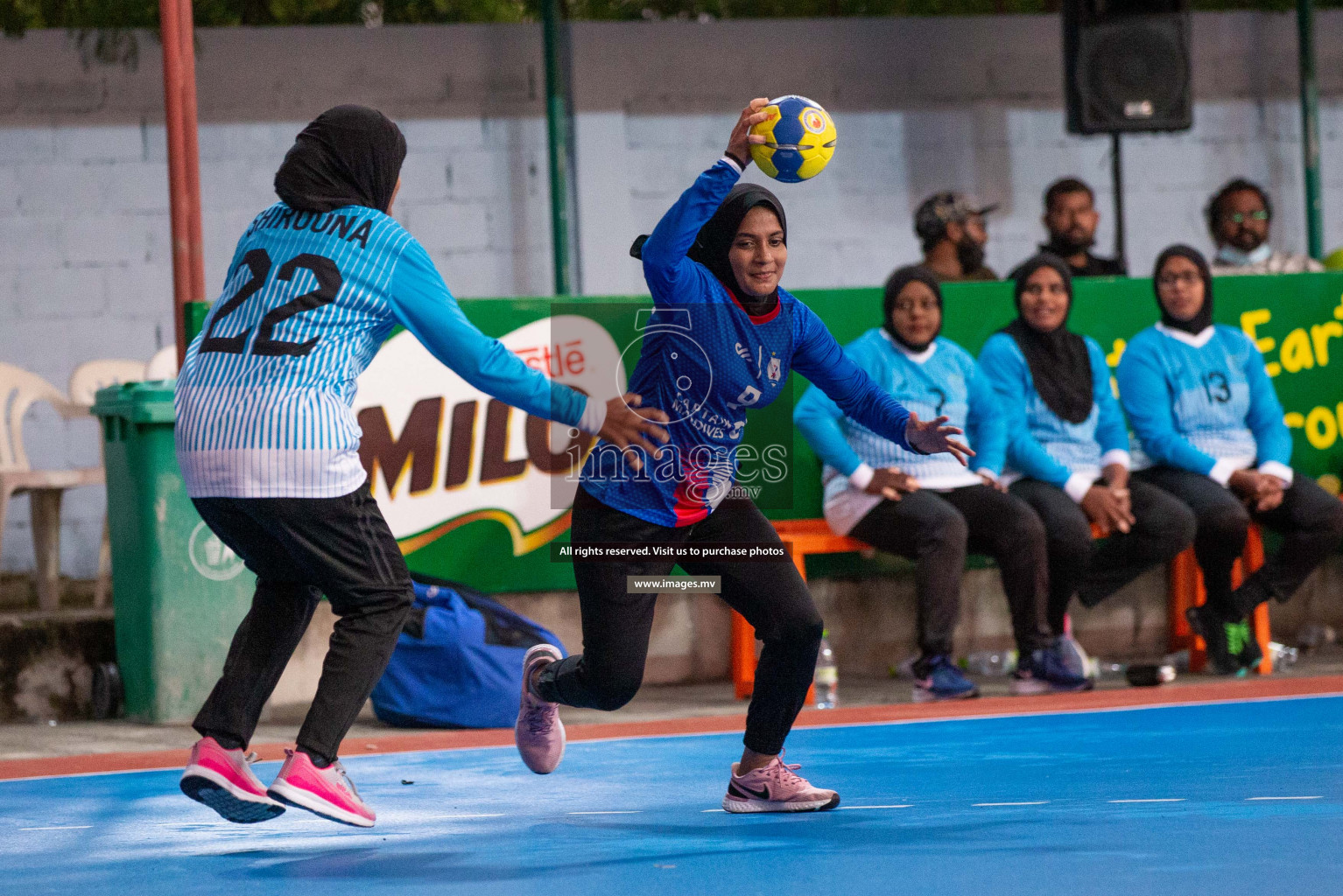 Milo 8th National Handball Tournament Day3, 17th December 2021, at Handball Ground, Male', Maldives. Photos by Shuu Abdul Sattar