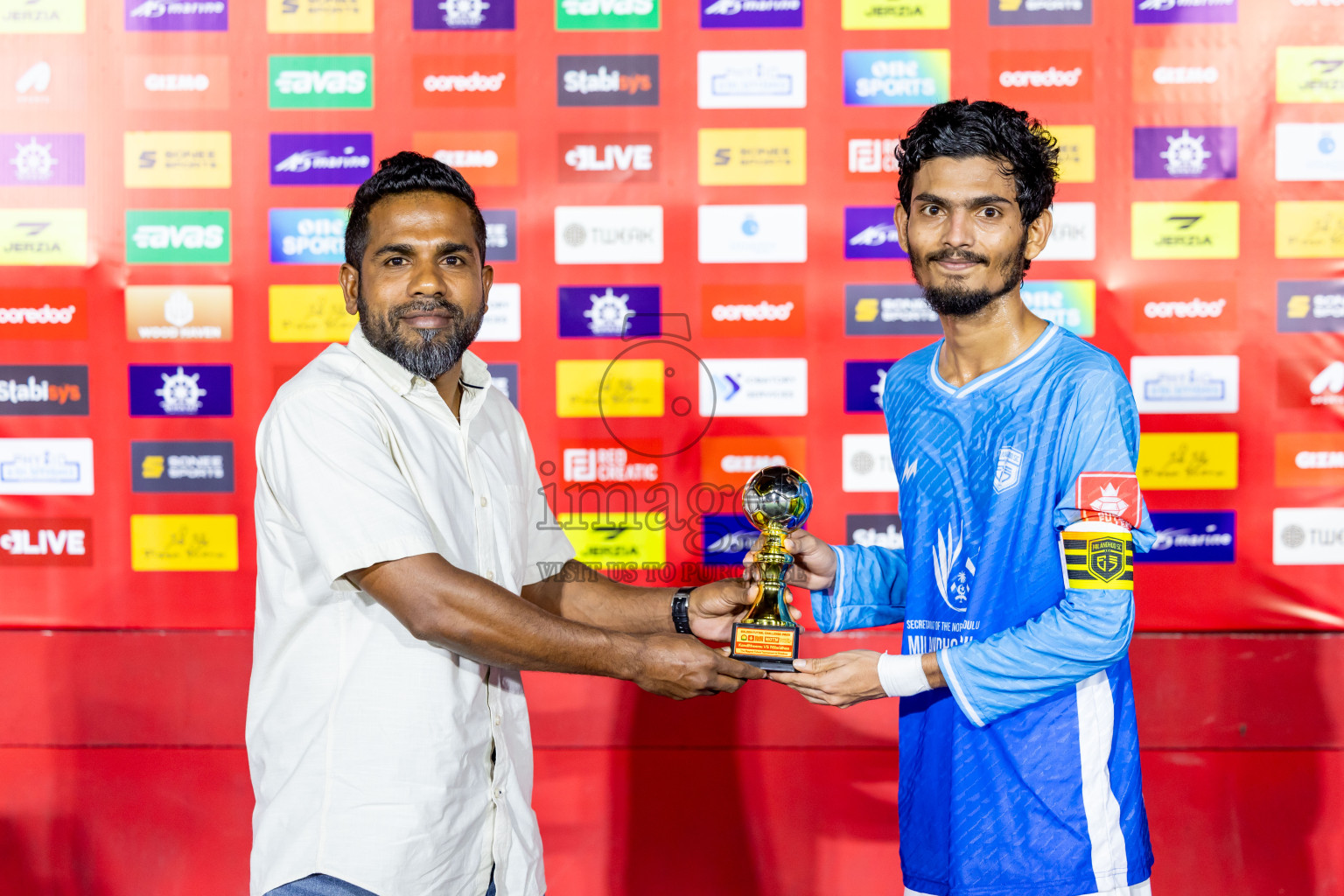 Sh Kanditheemu vs Sh Milandhoo in Day 11 of Golden Futsal Challenge 2025 was held on Wednesday, 15th January 2025, in Hulhumale', Maldives Photos: Nausham Waheed / images.mv
