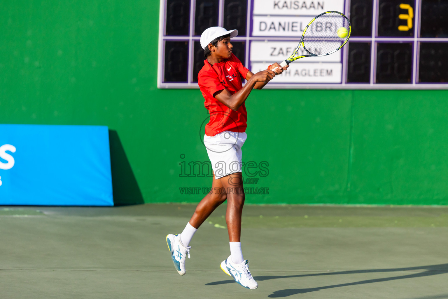 Day 2 of ATF Maldives Junior Open Tennis was held in Male' Tennis Court, Male', Maldives on Tuesday, 10th December 2024. Photos: Nausham Waheed / images.mv