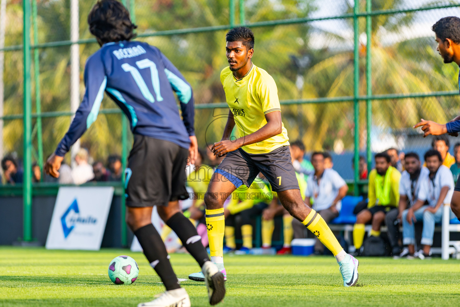 Nova SC vs Xephyrs in Day 5 of BG Futsal Challenge 2024 was held on Saturday, 16th March 2024, in Male', Maldives Photos: Nausham Waheed / images.mv