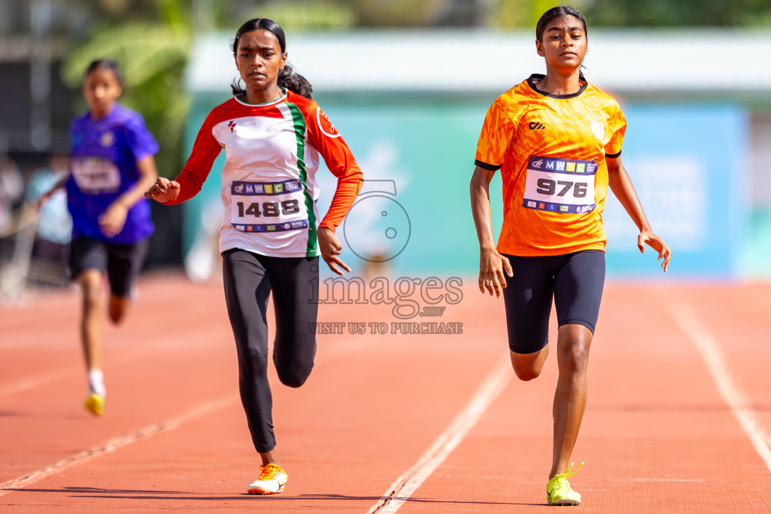 Day 4 of MWSC Interschool Athletics Championships 2024 held in Hulhumale Running Track, Hulhumale, Maldives on Tuesday, 12th November 2024. Photos by: Raaif Yoosuf / Images.mv