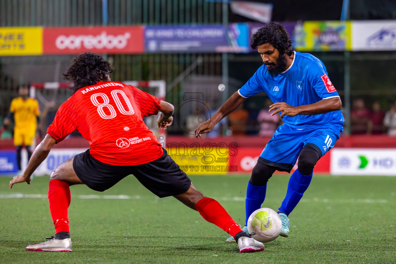 R Alifushi vs Sh Kanditheemu on Day 33 of Golden Futsal Challenge 2024, held on Sunday, 18th February 2024, in Hulhumale', Maldives Photos: Mohamed Mahfooz Moosa / images.mv