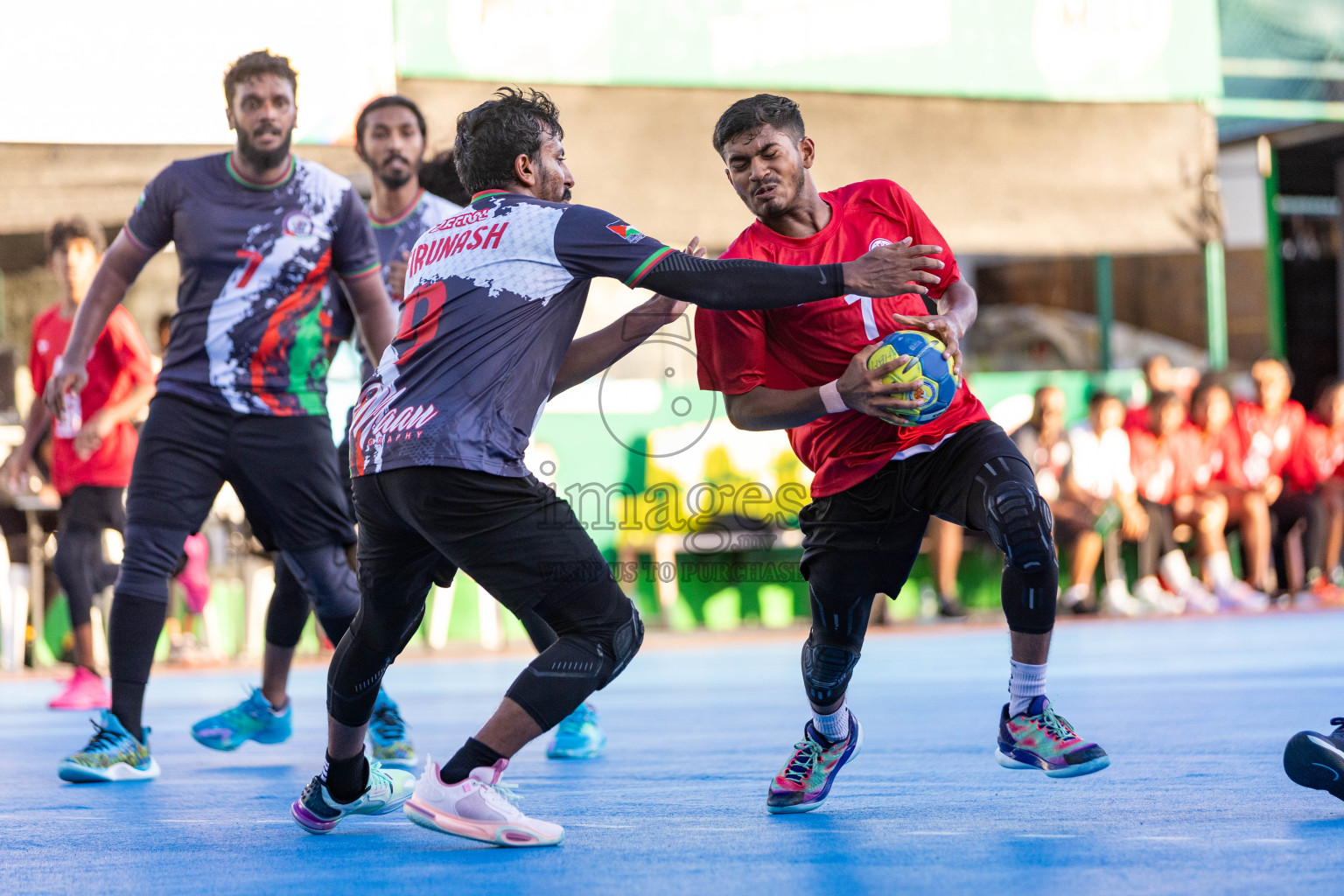 Day 8 of 10th National Handball Tournament 2023, held in Handball ground, Male', Maldives on Tuesday, 5th December 2023 Photos: Nausham Waheed/ Images.mv