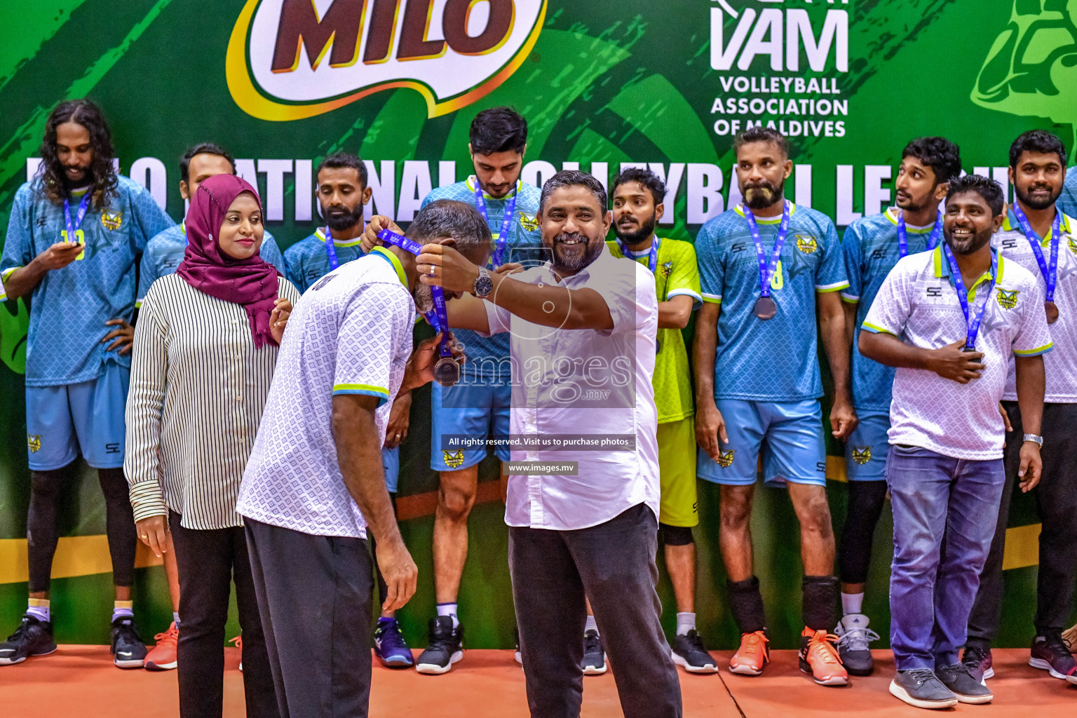 Milo National Volleyball League 2022 Final of Men's Division held on 02 July 2022 in Social Center, Male', Maldives photos by Nausham Waheed