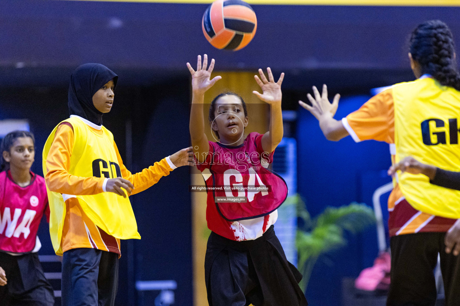 Day2 of 24th Interschool Netball Tournament 2023 was held in Social Center, Male', Maldives on 28th October 2023. Photos: Nausham Waheed / images.mv