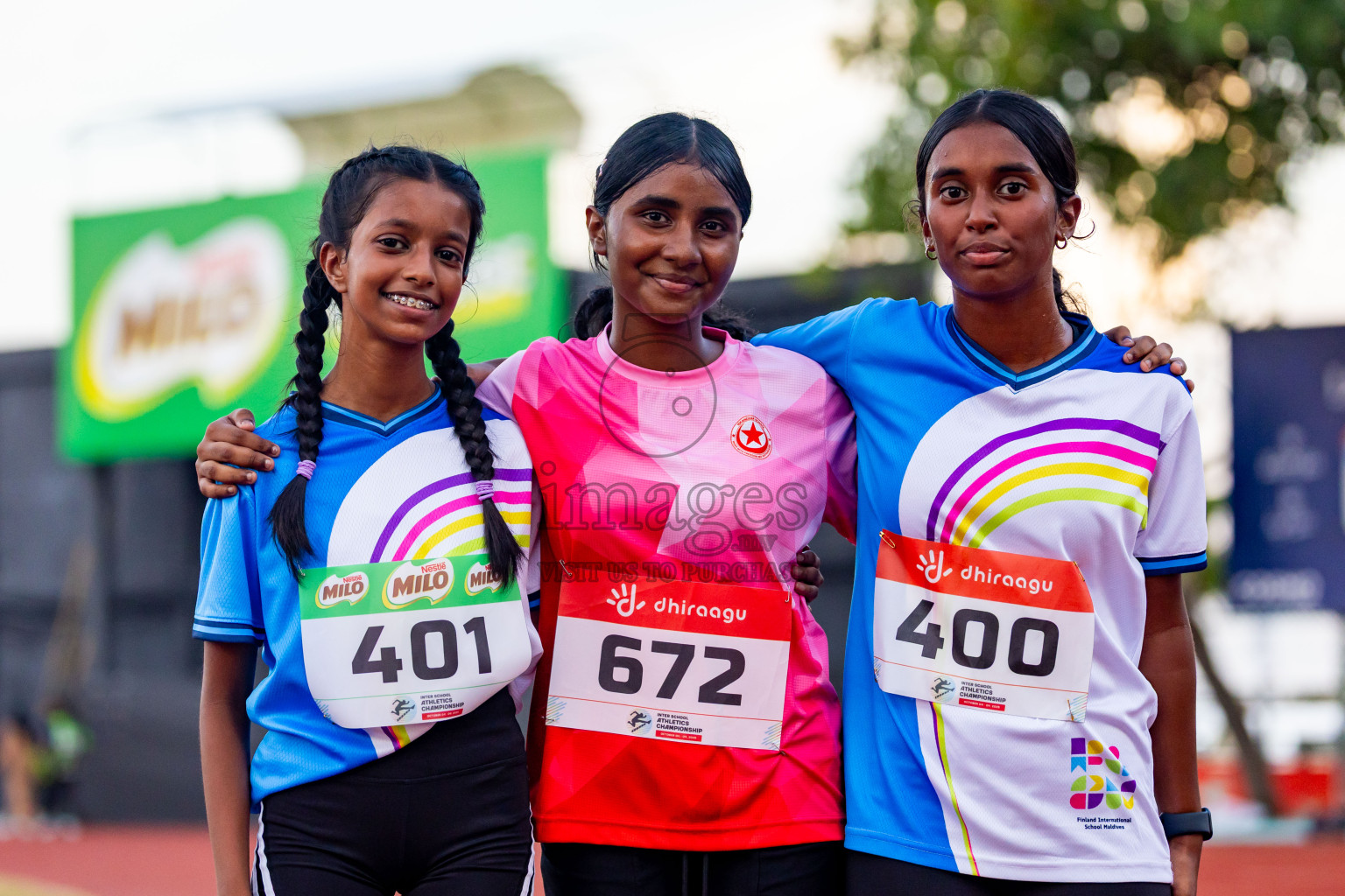 Day 4 of Inter-school Athletics Championship 2025 held in Ekuveni Synthetic Track, Male', Maldives on Thursday, 09th October 2025. Photos by: Nausham Waheed / Images.mv
