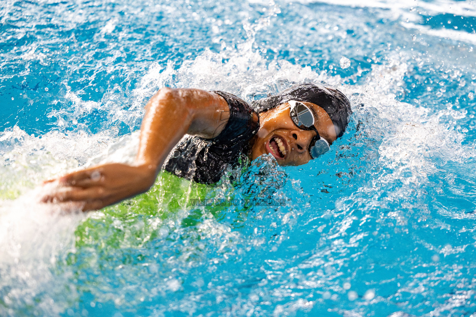 Day 6 of National Swimming Competition 2024 held in Hulhumale', Maldives on Wednesday, 18th December 2024. 
Photos: Hassan Simah / images.mv