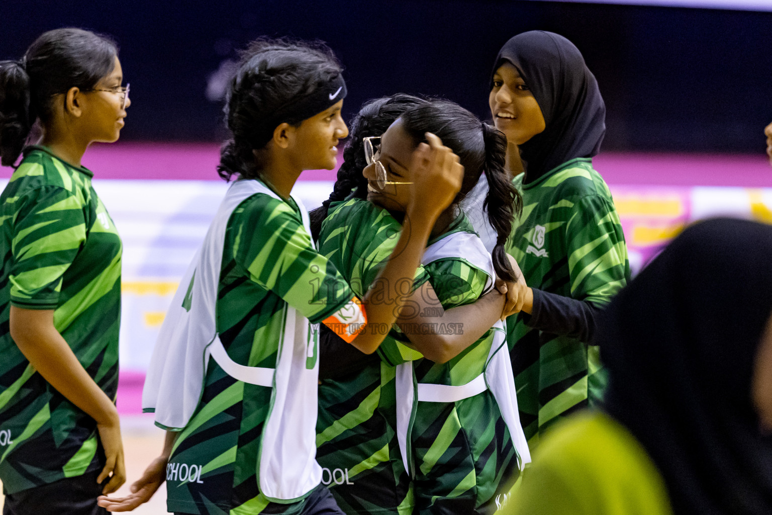 Day 1 of 25th Milo Inter-School Netball Tournament was held in Social Center at Male', Maldives on Thursday, 8th August 2024. Photos: Nausham Waheed / images.mv