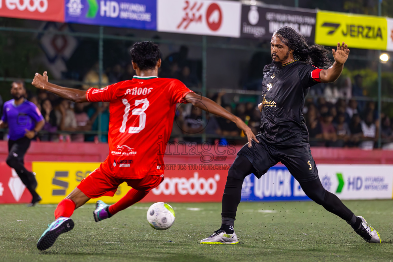 HA Kelaa vs HA Utheemu in Day 9 of Golden Futsal Challenge 2024 was held on Tuesday, 23rd January 2024, in Hulhumale', Maldives
Photos: Ismail Thoriq / images.mv