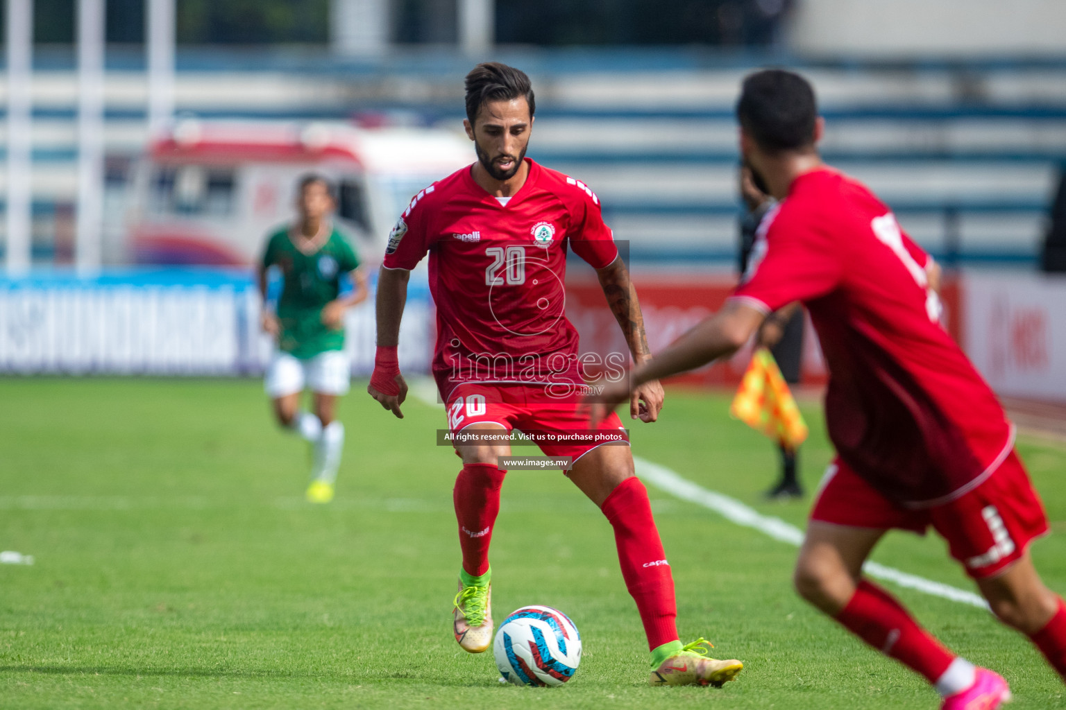 Lebanon vs Bangladesh in SAFF Championship 2023 held in Sree Kanteerava Stadium, Bengaluru, India, on Wednesday, 22nd June 2023. Photos: Nausham Waheed / images.mv