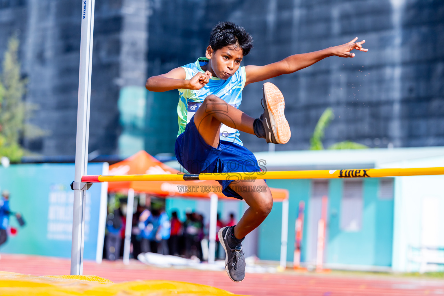 Day 3 of MWSC Interschool Athletics Championships 2024 held in Hulhumale Running Track, Hulhumale, Maldives on Monday, 11th November 2024. Photos by:  Nausham Waheed / Images.mv