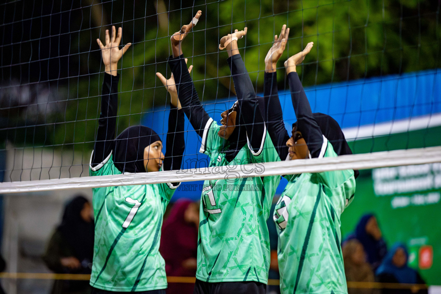 U19 Male and Atoll Girl's Finals in Day 9 of Interschool Volleyball Tournament 2024 was held in ABC Court at Male', Maldives on Saturday, 30th November 2024. Photos: Hassan Simah / images.mv