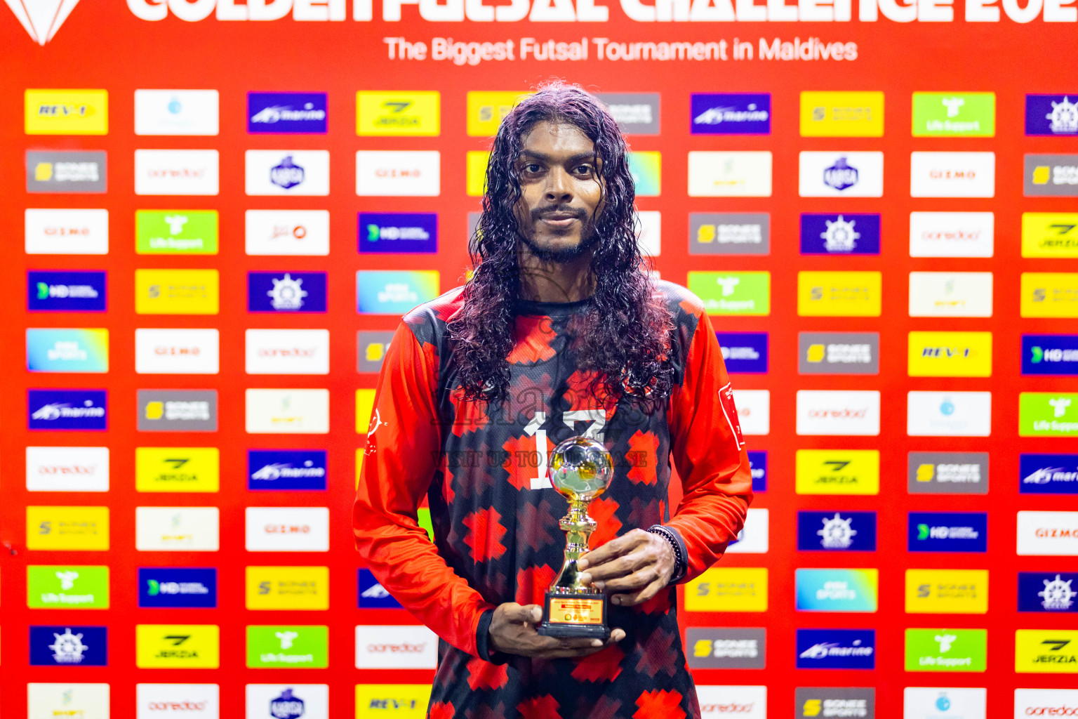 Lh Naifaru vs Lh Hinnavaru in Day 24 of Golden Futsal Challenge 2024 was held on Wednesday  , 7th February 2024 in Hulhumale', Maldives Photos: Nausham Waheed / images.mv