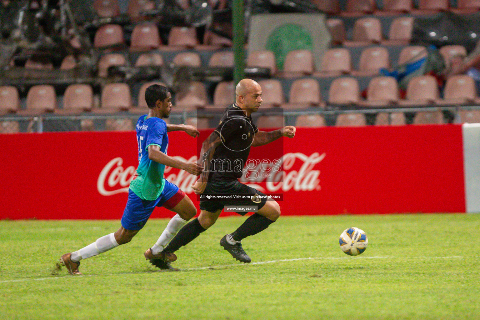 President's Cup 2023 - Club Eagles vs Super United Sports, held in National Football Stadium, Male', Maldives  Photos: Mohamed Mahfooz Moosa/ Images.mv