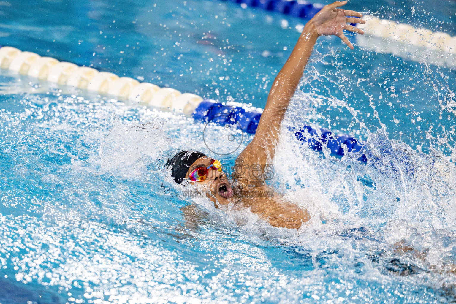 Day 5 of National Swimming Competition 2024 held in Hulhumale', Maldives on Tuesday, 17th December 2024. Photos: Hassan Simah / images.mv