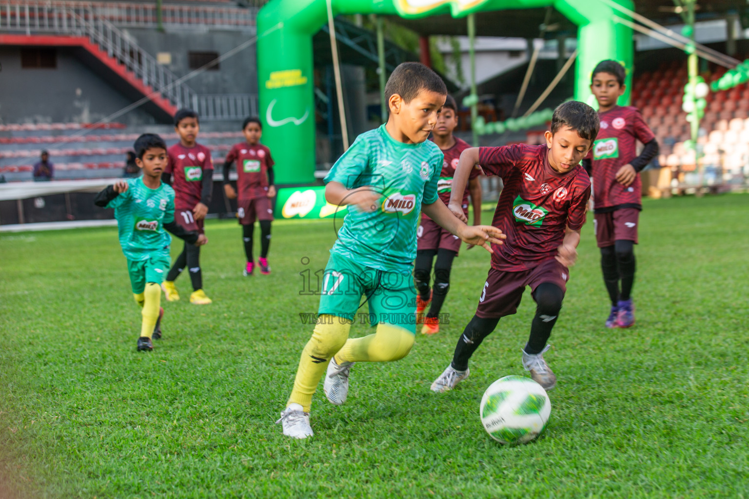 Day 2 of MILO Kids Football Fiesta was held at National Stadium in Male', Maldives on Saturday, 24th February 2024.