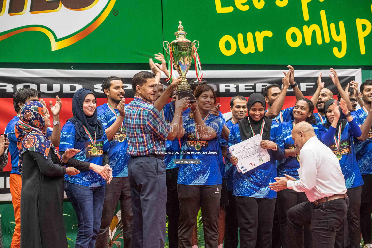 Final of Badminton association mixed group championship 2021 held in Male', Maldives Photos by Nausham Waheed